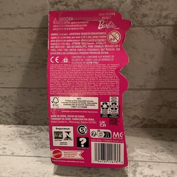 Barbie Extra Mini Minis Doll with Burgundy Hair, Sunglasses & Red Ruffle Dress - Picture 12 of 13